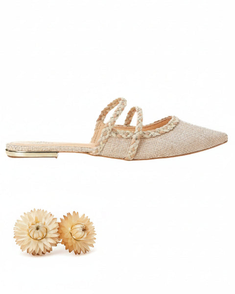 Mangará Amburana Women's Mules Beige - Sustainable-0
