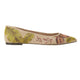Red Suede Embroidered Ballerinas – Elegant Women’s Flat Shoes-5