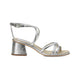 Bromelia Silber Leder-Sandalen