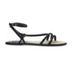Mangará Schwarze Angico-LEDERRIEMENSANDALEN