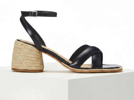 Marica Ledersandalen Schwarz