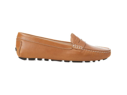 Angico Kalbsleder-Penny-Loafer Braun