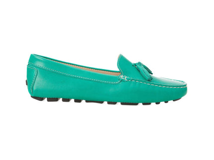 Caviúna Kalbsleder-Tassel-Loafer Grün