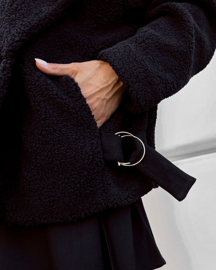 LA BALANCIA | FLUFFY Jacke | Schwarz