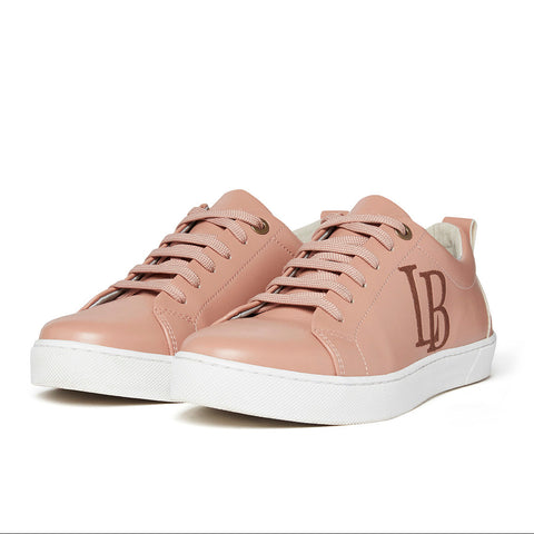 LB Nude Apple Leather Sneakers for Women-1