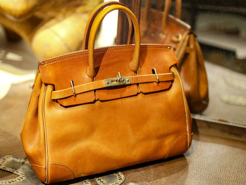 Rossie Viren Women's  Unisex Genuine Vintage Vegetable Tanned Leather Satchel Flap Buckle Bag-4