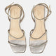 Aroeira Gold Leder-Sandalen – Kristallriemen