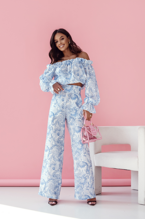 Leinen-Set Bluse & Hose MIA – Favola