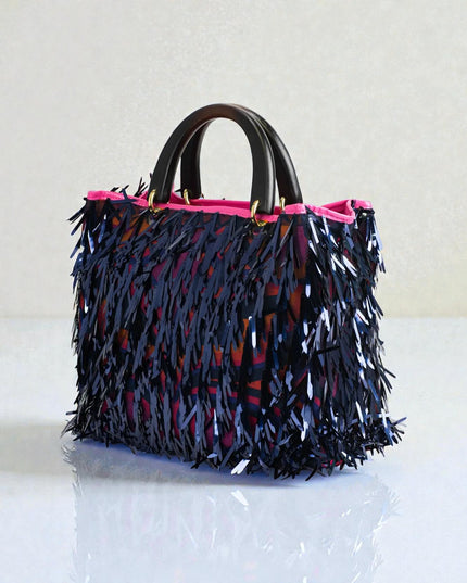 Cristina 25 Shopper mit Holzgriffen – Elegante und nachhaltige Tasche für jeden Anlass