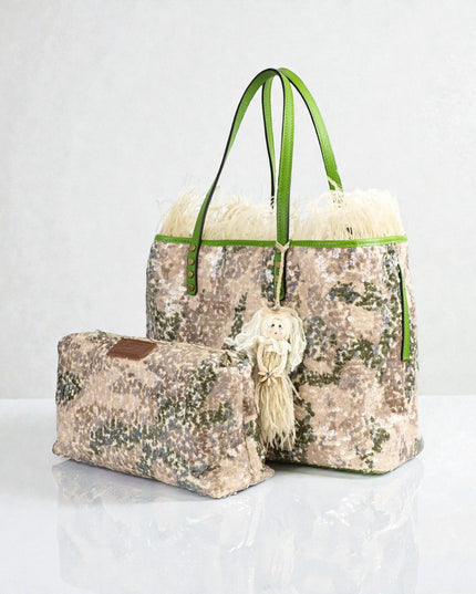 Benny 1 - Shopper with leather handles 