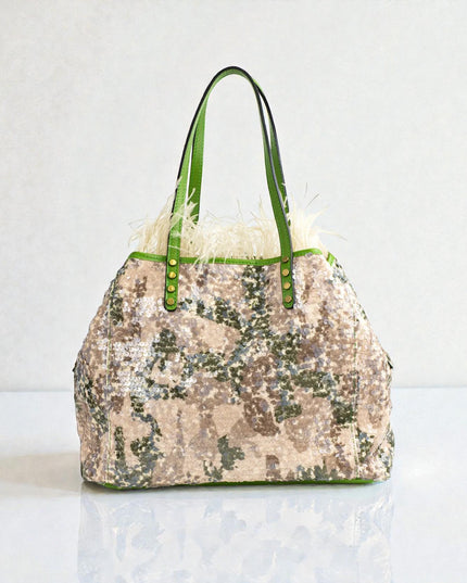 Benny 1 - Shopper with leather handles 