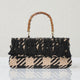 Carol 20 - Hahnentritt-Tasche mit Besatz