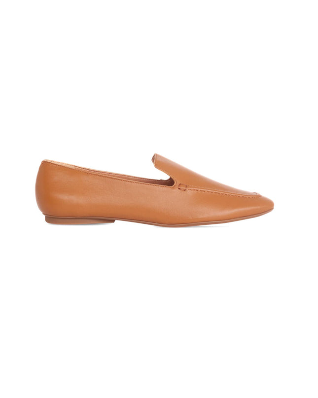 CLUSIA — Damen Loafer Braun Ziegenleder