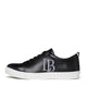 LB Black Apple Leather Sneakers for Women-0