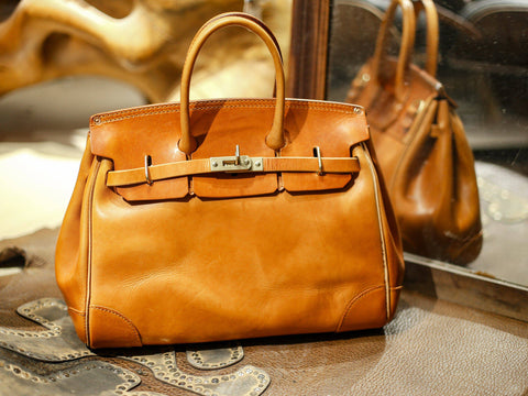 Rossie Viren Women's  Unisex Genuine Vintage Vegetable Tanned Leather Satchel Flap Buckle Bag-1