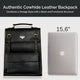 Business-Rucksack aus Leder für 15,6" Laptops – Stilvoller IULIUS Rucksack für Beruf und Alltag