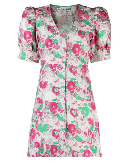 3D JACQUARD MINI DRESS