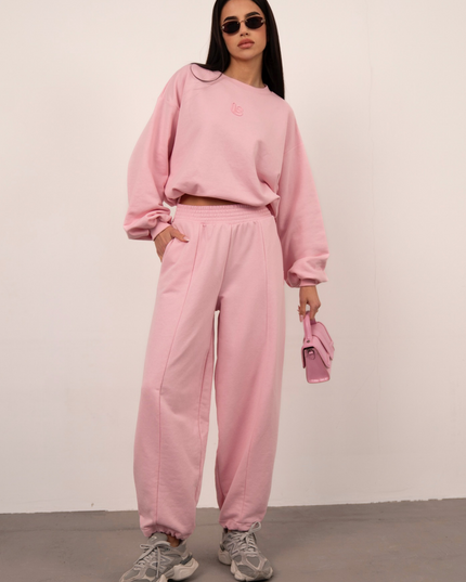 BRONX Damen Freizeit Set - Hellrosa