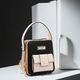 Umhängetasche mit Tasche & Color-Block-Design (Schwarz) – Nicole Lee