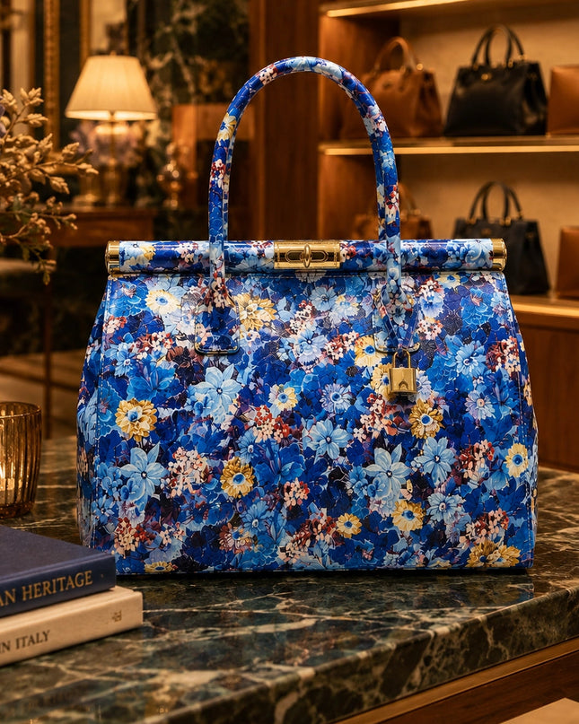 ZEEN | NORA Jardin d’Azur | Ledertasche | Made in Italy