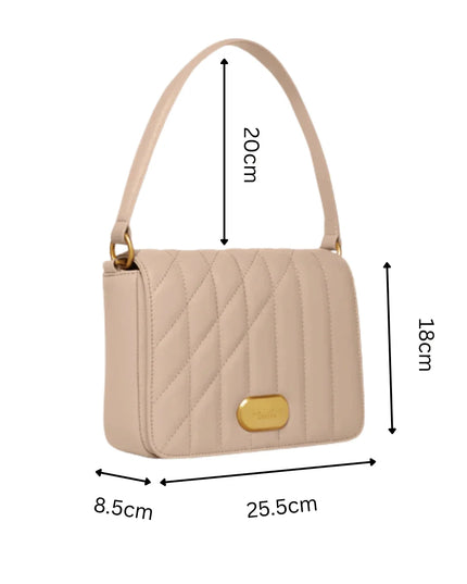 LaBante London | Iris Mini Shoulder Bag | Vegan | Beige