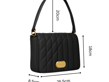 Iris Schultertasche in Schwarz – LaBante London
