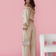 Leinen-Set Bluse & Hose MIA – Beige