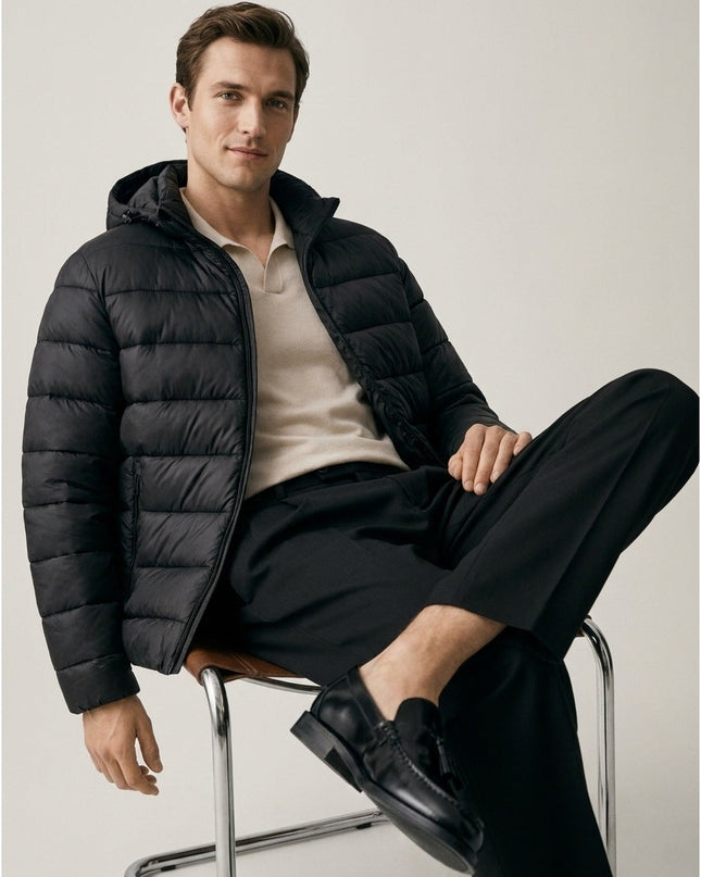 L'ARTE MILANO | Übergangsjacke mit Kapuze | Black