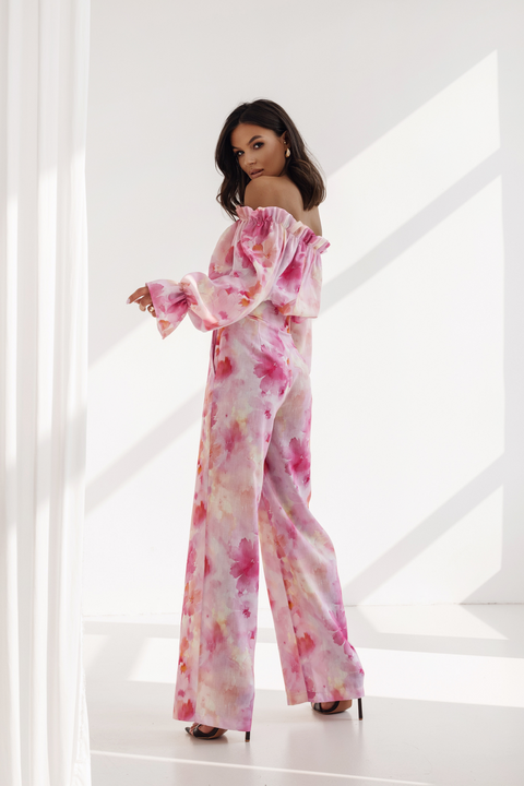 Leinen-Set Bluse & Hose MIA – Fiore