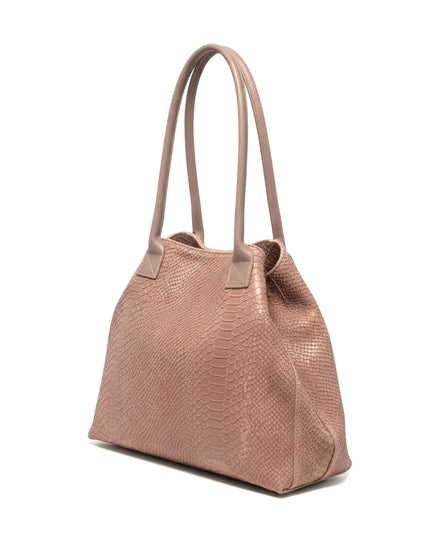 ZEEN | LOLA Schultertasche | Python-Prägung | Lavendelrosa