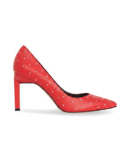 CALLISIA — Damen Pumps Rot Kalbsleder