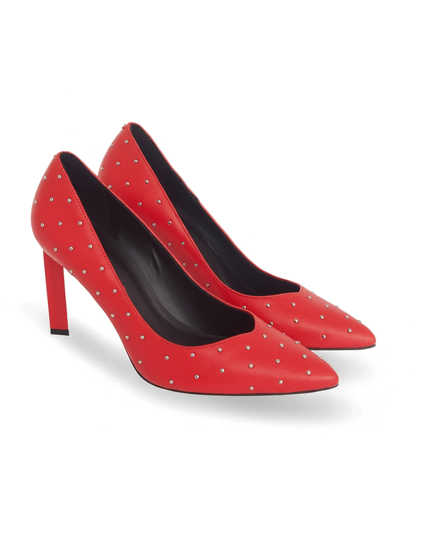 CALLISIA — Damen Pumps Rot Kalbsleder