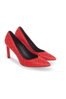 CALLISIA — Damen Pumps Rot Kalbsleder