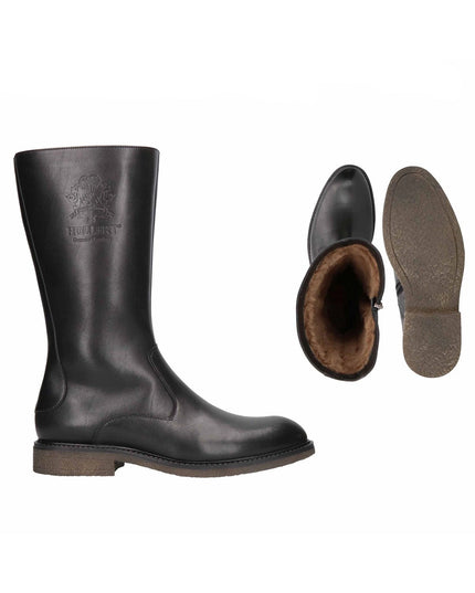 HOLLERT | Lammfell-Winterstiefel 0460 | Schwarzbraun | Herren