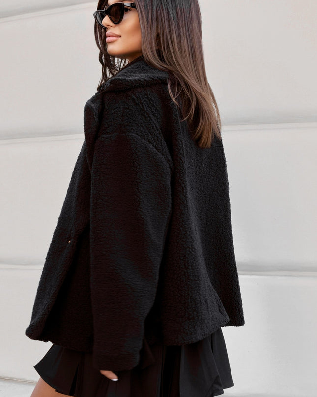 LA BALANCIA | FLUFFY Jacke | Schwarz