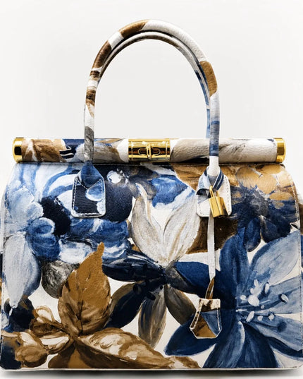 ZEEN | NORA Magnolia Blu | Ledertasche | Made in Italy
