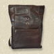 Dunkelbrauner Roll-Top-Lederrucksack – Für Laptops – IULIUS-4
