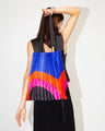 Satin Faltentasche Rainbow | Made in Italy