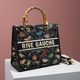 RIVE GAUCHE Handtasche mit Schmetterlings- und Blumenmuster