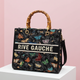 RIVE GAUCHE Handtasche mit Schmetterlings- und Blumenmuster