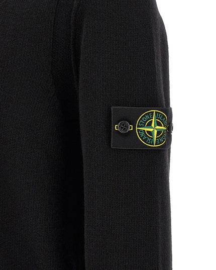 Stone Island | Schurwollmix-Pullover | Schwarz | Herren