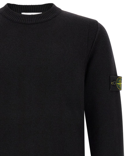 Stone Island | Schurwollmix-Pullover | Schwarz | Herren