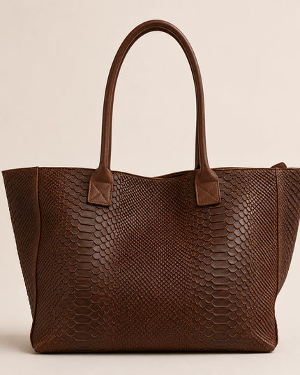 ZEEN | LOLA Schultertasche | Python-Prägung | Made in Italy