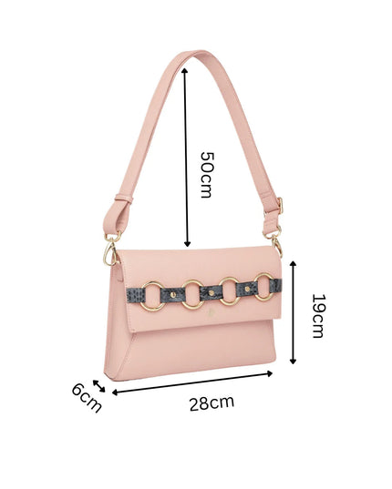 LaBante London | Alder Clutch & Crossbody Bag | Vegan | Nude