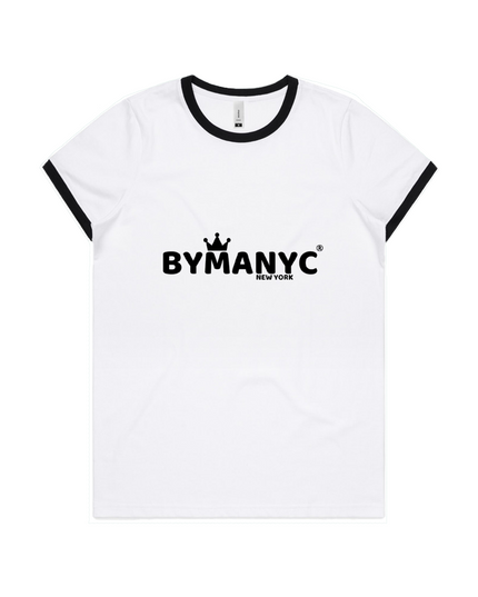 BYMANYC ® New York | Maple Ringer Vintage Tee | White/Red & White/Black