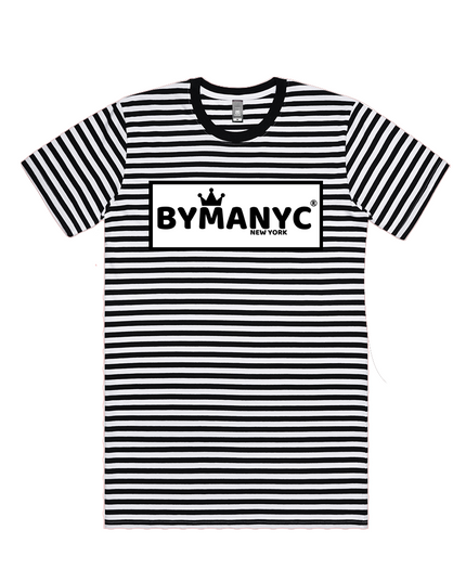 BYMANYC ® New York | Unisex T-Shirt | Black / White Stripe