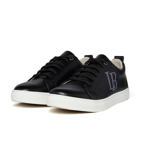 LB Black Apple Leather Sneakers Men-1