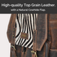 Mochila de Cuero Full Grain con Solapa Animal Print – Portátil 15,6” – IULIUS-4