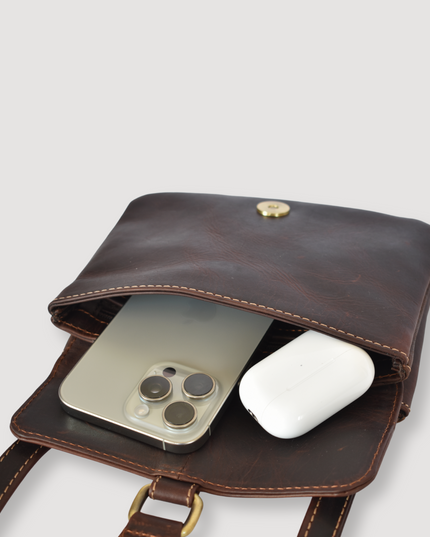 Mini Bolso Vintage de Cuero Genuino – Estilo Retro – IULIUS-4