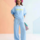 Côte d’Azur Sweatpants & Sweatshirt in Pastellblau